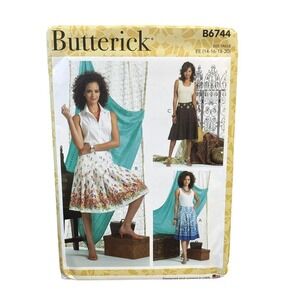 Butterick B6744 Misses Skirts Sz EE (14-16-18-20) Easy Sewing